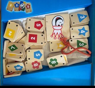 Juego Rummikub junior, puzzle números y domino