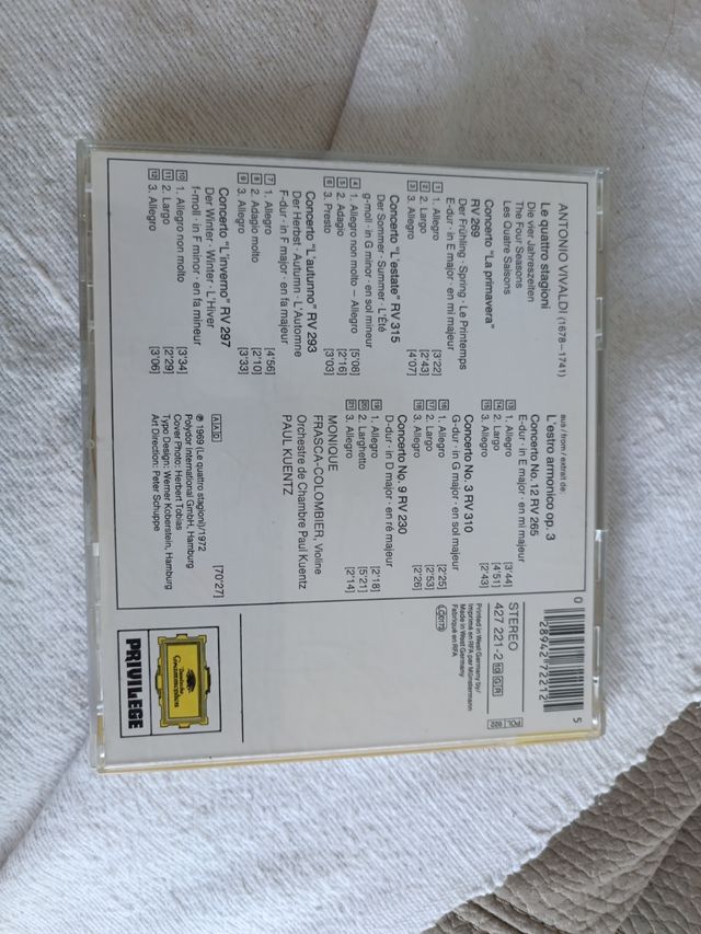 CD música clásica VIVALDI