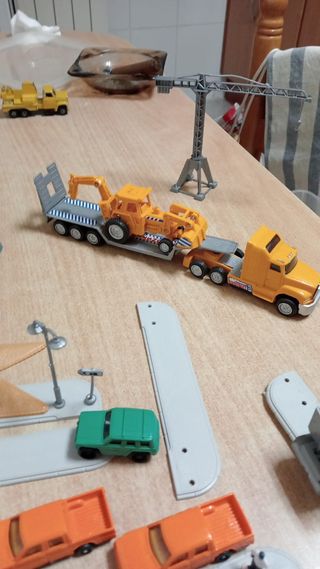 Juguetes antiguos, diorama obras