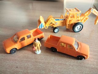 Juguetes antiguos, diorama obras