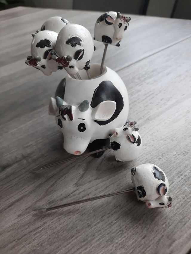 Forchette antipasti a forma di mucca