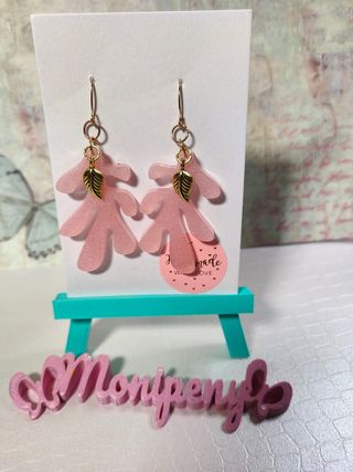 Pendientes de resina