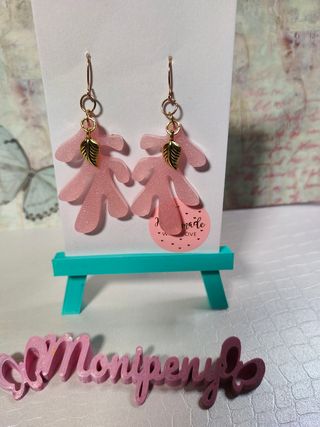 Pendientes de resina