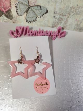 Pendientes de resina