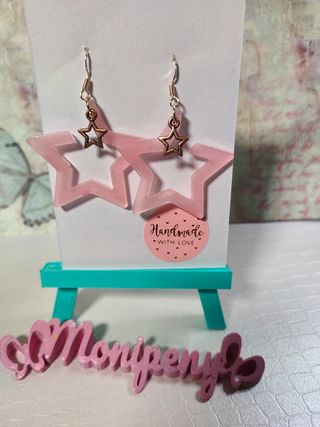 Pendientes de resina