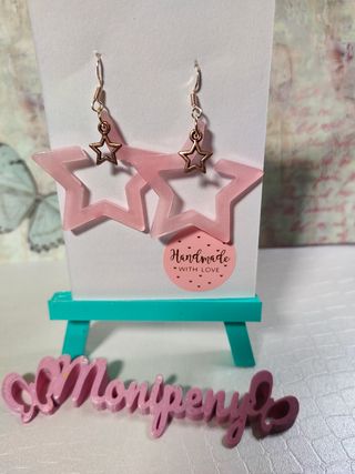 Pendientes de resina