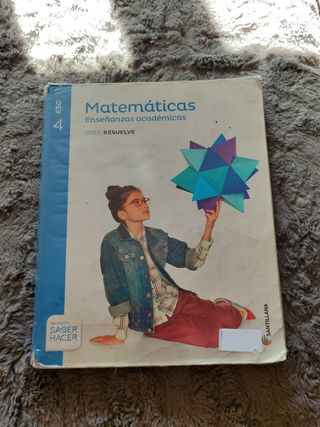 Libro Matemáticas 4 ESO Santillana.