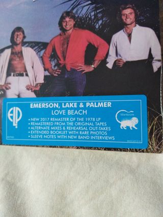 EMERSON LAKE & PALMER Love Beach 1978 3 CDs UK 70s