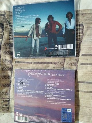 EMERSON LAKE & PALMER Love Beach 1978 3 CDs UK 70s