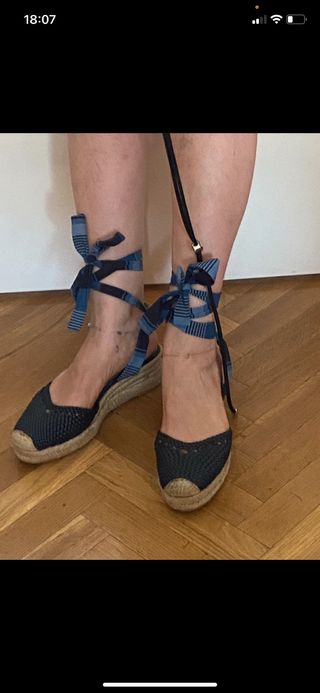 alpargatas de verano de piel