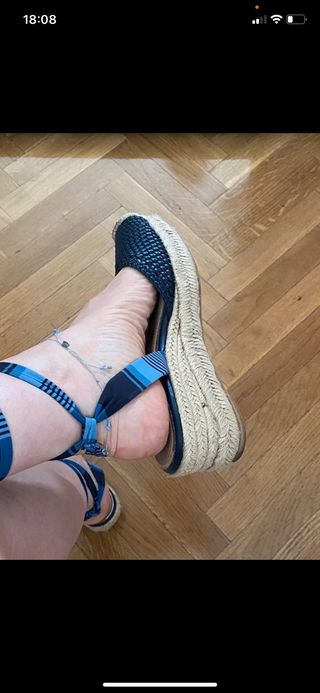 alpargatas de verano de piel