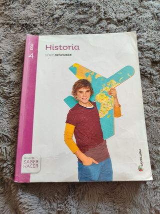Libro Historia 4 ESO. Santillana.