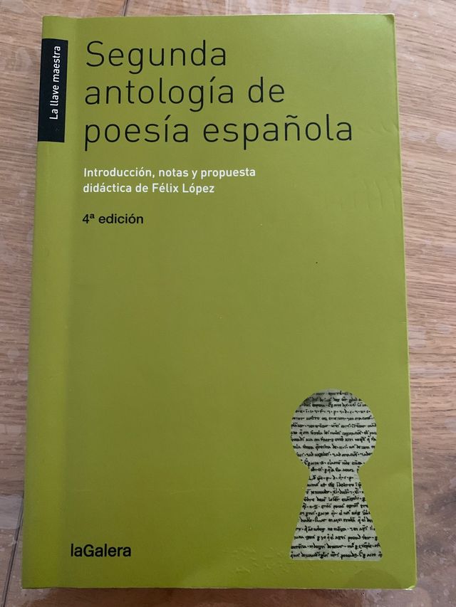Segunda antología de poesía española 4a Edición