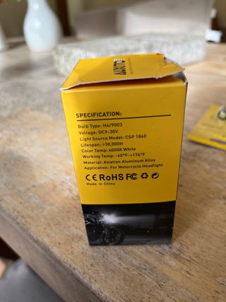 bombilla led H4 moto