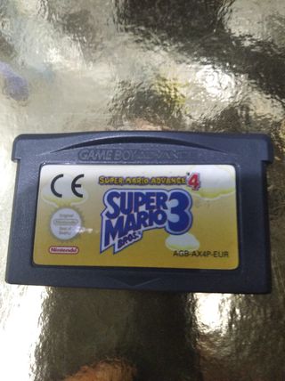Juego SUPER MARIO BROS 3 de Game Boy Advance
