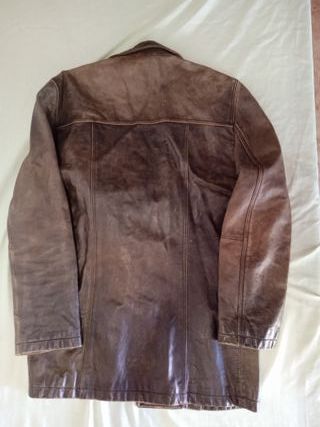 chaqueta 3/4 de hombre de cuero