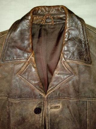 chaqueta 3/4 de hombre de cuero