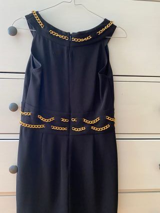 VESTIDO FIESTA NEGRO TALLA S