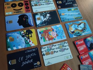 Lote 32 tarjetas telefónicas