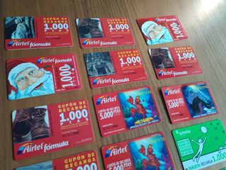 Lote 32 tarjetas telefónicas