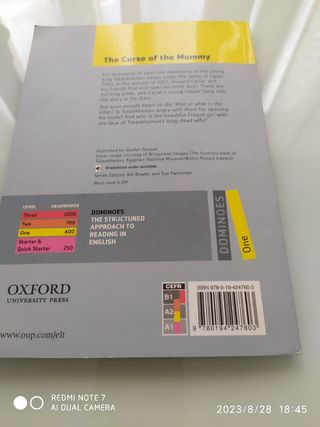 Libro lectura inglés.