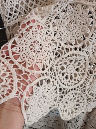 🌸 Sobrevestido asimétrico crochet 🌸 Kalexa