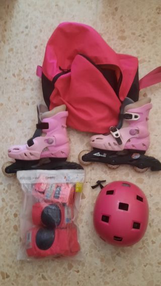 PATINES LINEA +EQUIPACIÓN COMPLETA