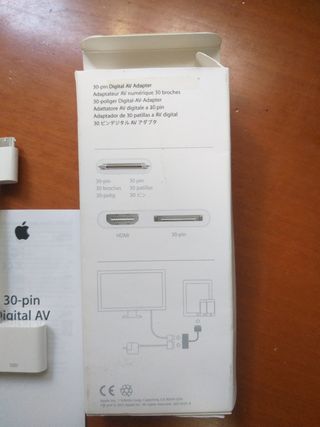 Adaptador 30 pin Apple/iPad