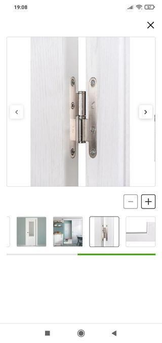Puerta de paso con cristal