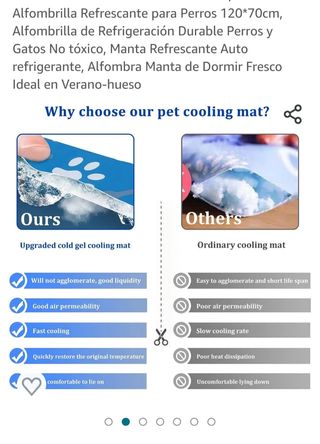 Alfombra refrescante perros xxl. 120x70