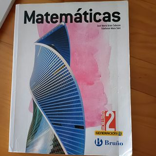 Libro Matemáticas 2 Bruño