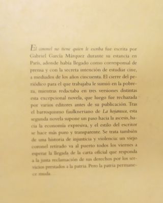 4 Libros García Márquez / Precios Detalle.