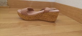 Sandalias de suela alta Rosas