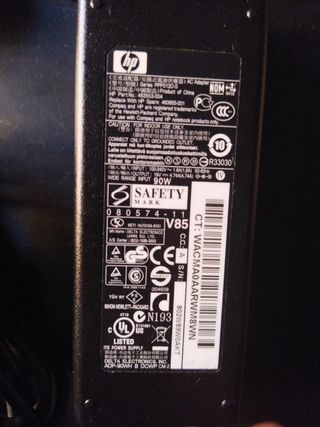 Cargador Original 90W Portátil HP