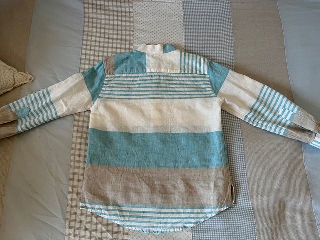 Camisa de Lino Turquesa de Nachete