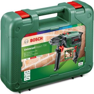 Taladro percutor Bosch 700W con empuñadora y tope