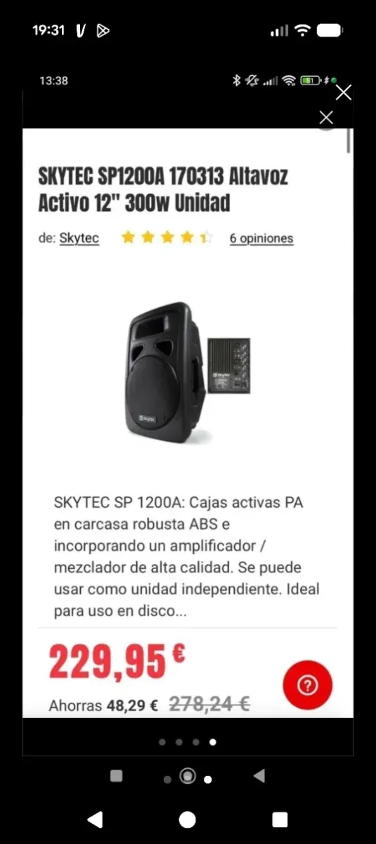 altavoz skytec