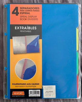 Bolsa Separadores Senfort A4