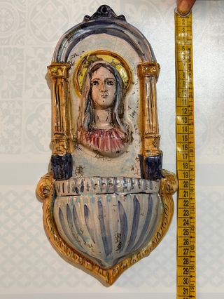 quadretto in ceramica dipinto a mano