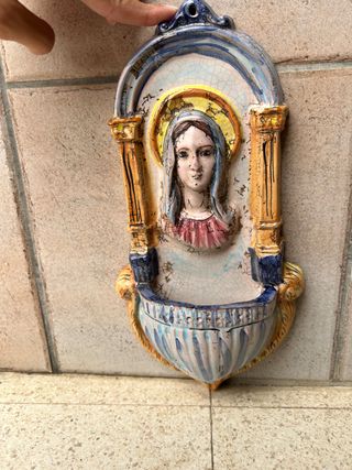 quadretto in ceramica dipinto a mano