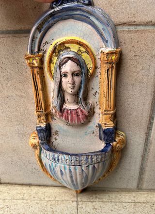 quadretto in ceramica dipinto a mano