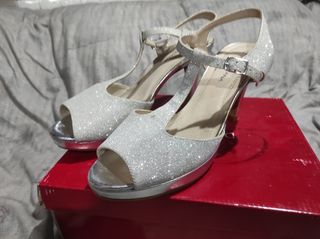 Sandalias tacón de fiesta