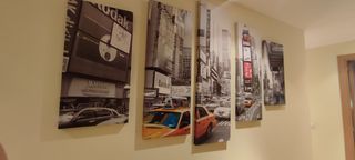 Cuadro New York Ikea 5 partes