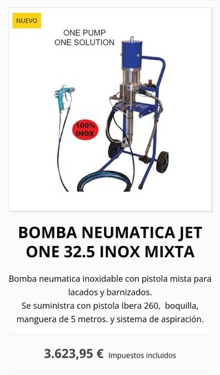 bomba pintura neumática jafe