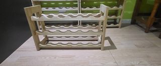 Botellero modular desmontable madera