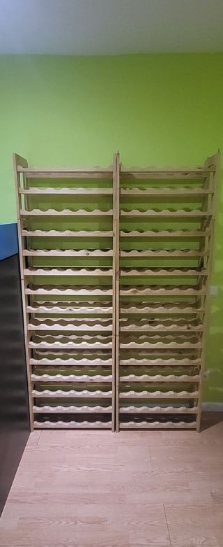 Botellero modular desmontable madera