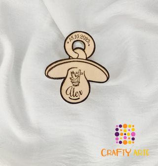 Recordatorio Bautizo Chupete Personalizado