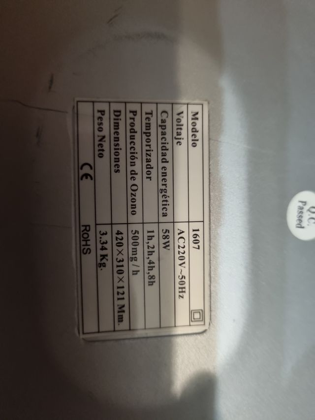 Purificador ionizador