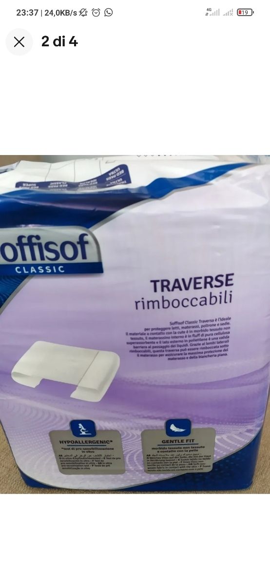 5 CONFEZIONI traverse rimboccabili 