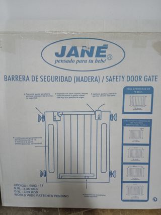 BARRERA DE SEGURIDAD DE MADERA MARCA JANÉ